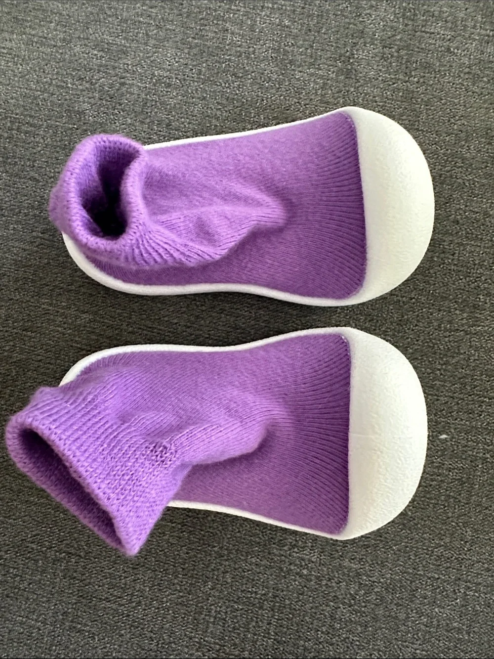 Tiny Explorings Barefoot Purple Slip-On Baby Shoes Slippers 12-18 months